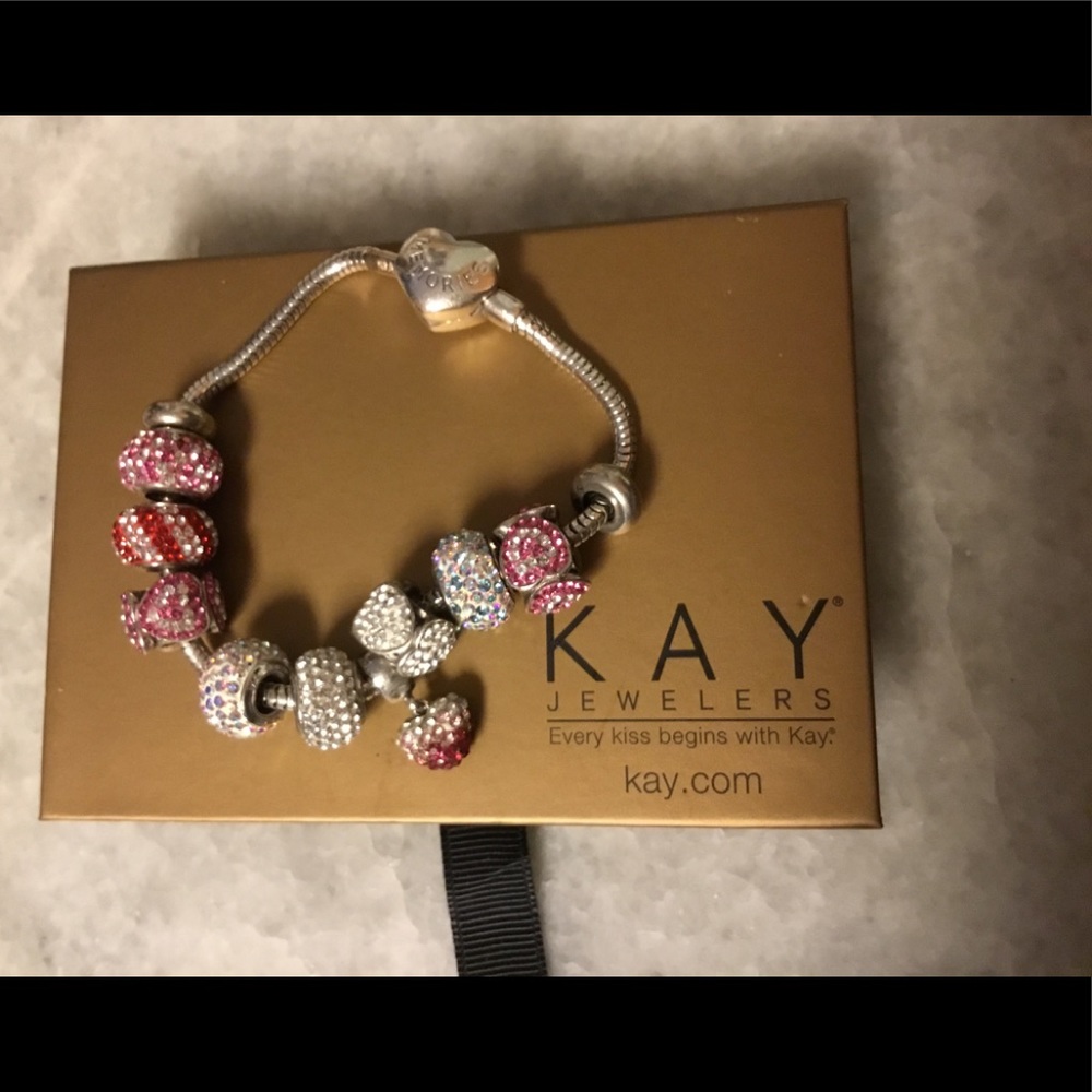 Sterling Charmed Memories Bracelet Swarovski Beads